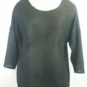 TWO Vince Camuto Sparkling Black oversize Sweater